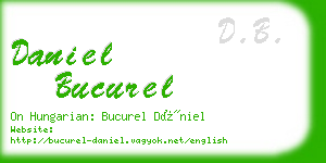 daniel bucurel business card